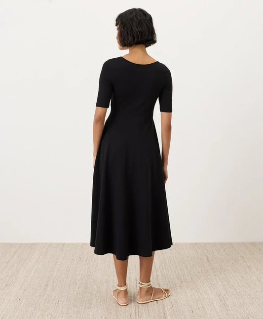 clearance fit & flare signature scoop dress