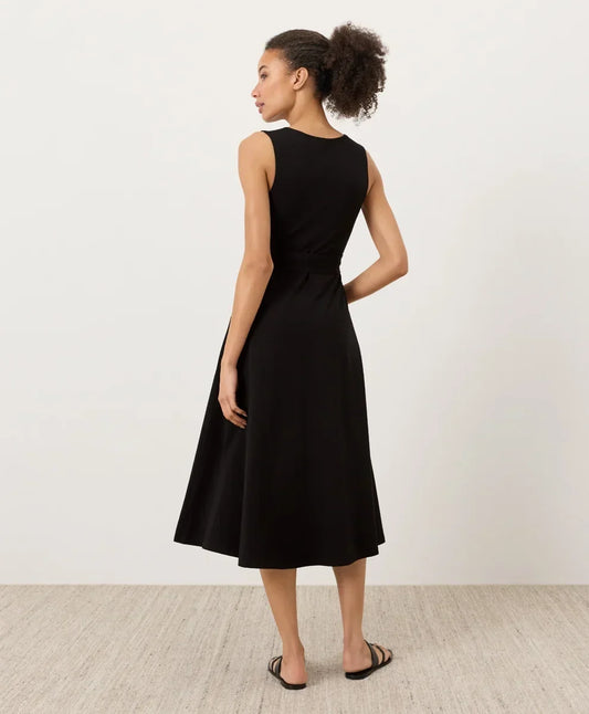 clearance fit & flare easy v-neck dress