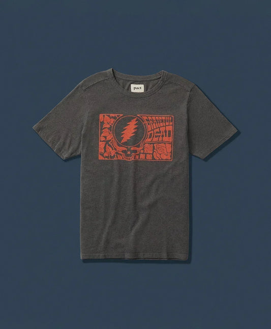 grateful dead x pact graphic tee
