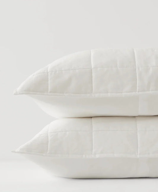 organic quilted sham 2-pack